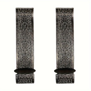 Support mural créatif en fer forgé à motif ajouré pour <span class=keywords><strong>bougie</strong></span>, ornement décoratif de style moyen-oriental - Product Image 1