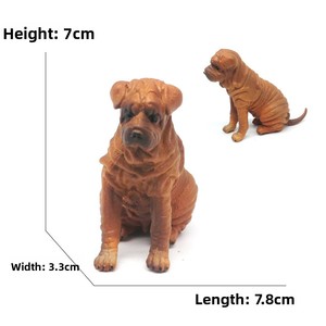 Juguete de Animal Realista de PVC, Modelo de Perro, Golden Retriever, Pastor Alemán, Pug, Labrador, Decoración para el Hogar y el Automóvil - Product Image 4