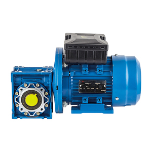 Moteur électrique monophasé 1.1kw avec réducteur à vis sans fin NMRV090, bride d'entrée 90B5/B14, sortie 35mm - Product Image 2