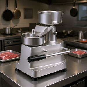 Presse à hamburgers 100 mm avec bol en acier inoxydable, modèle manuel de machine à former la viande pour la cuisine D0100HADM6W - Product Image 2