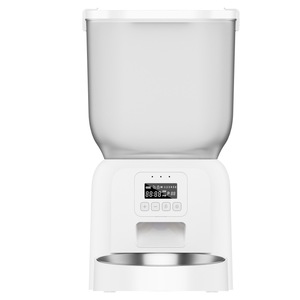 Smart Pet Feeder 4L Stainless Steel Bowl For Dogs And <b>Cats</b> With Timed Quantitative Feeding European Plug Detachable - Product Image 5