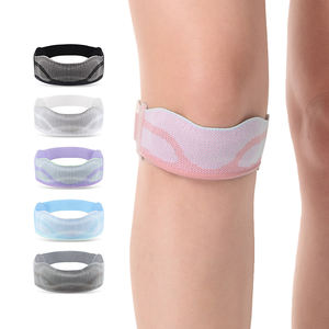 Genouillère de compression professionnelle respirante, légère et flexible en nylon et élasthanne avec cordon de serrage – Meilleure vente - Product Image 1