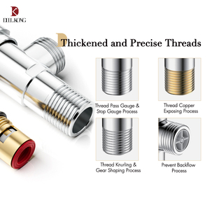 Hiện Đại Sang Trọng Cao Cấp Vàng Nhà Vệ Sinh Lưu Vực Bồn Tắm Máy Nước Nóng Brass Góc Van Góc Cock 1/2 <span class=keywords><strong>3</strong></span>/<span class=keywords><strong>8</strong></span> Với Gốm Lõi Spool - Product Image 5