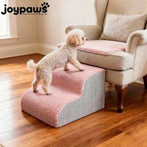 Indoor trapje voor honden, afneembare hoes, schuim, hoog, klein, multi-hoogte, duurzaam, stabiel, honden trap voor hoog <span class=keywords><strong>bed</strong></span> - Product Image 1