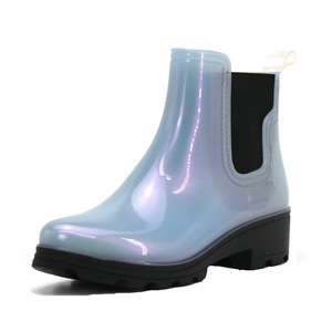 YL120 <span class=keywords><strong>Stivali</strong></span> Chelsea Impermeabili in PVC <span class=keywords><strong>Blu</strong></span> per <span class=keywords><strong>Donna</strong></span>, Scarpe da Pioggia Personalizzate alla Moda per Esterni - Product Image 1