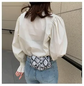 PROMO Women Fanny Pack Waist Belt Bag Ladies Fashion Bum Bag Serpentine Vintage Waist Bag