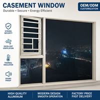 Ventanas Abatibles de Aluminio con Rotura de Puente Térmico Deyu, Aislamiento Acústico y Térmico, Doble Vidrio Templado, Garantía de 3 Años