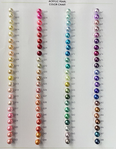 Vendita all'ingrosso diretta in fabbrica da 3mm a 20mm perle artificiali in ABS, in plastica senza foro perline di perle bianche per la decorazione del vestito di indumento - Product Image 2