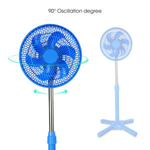 Ventilador de Pedestal Eléctrico de 12 Pulgadas, de Plástico, con Motor AC, Mecánico, para Uso Doméstico y Hotelero, Altura Ajustable, Oscilante - Product Image 2