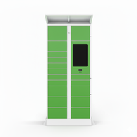 Casier de livraison de colis intelligent en acier assemblé avec serrure électronique pour un retrait sécurisé en appartements, bureaux et campus