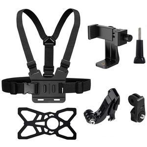 Soporte de Pecho 6 en 1 para Teléfono, Arnés de Montaje, Soporte de Pecho para Teléfono, Kit de Accesorios para GoPro Hero e <span class=keywords><strong>Insta360</strong></span> - Product Image 1