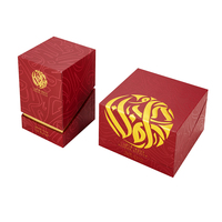 Boîte d'emballage rigide pour bougies en 2 parties, en papier couché haut de gamme, avec logo estampé et dorure à chaud, sans logo de marque