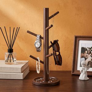 Entryway <b>key</b> storage rack, multi-functional eyeglasses and watch ornament rack, creative hanging rack, display rack. - Product Image 1