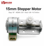 Moteur pas à pas de haute précision Micro 15 mm VSM15128 NEMA 6 5,0 V 2 phases 18 degrés pour caméras de surveillance et sécurité