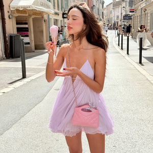 Vestido Corto de Gasa Sensual de Verano, Elegante Traje sin Espalda para Fiesta, Vestido Formal de Color Sólido 2025 - Product Image 3