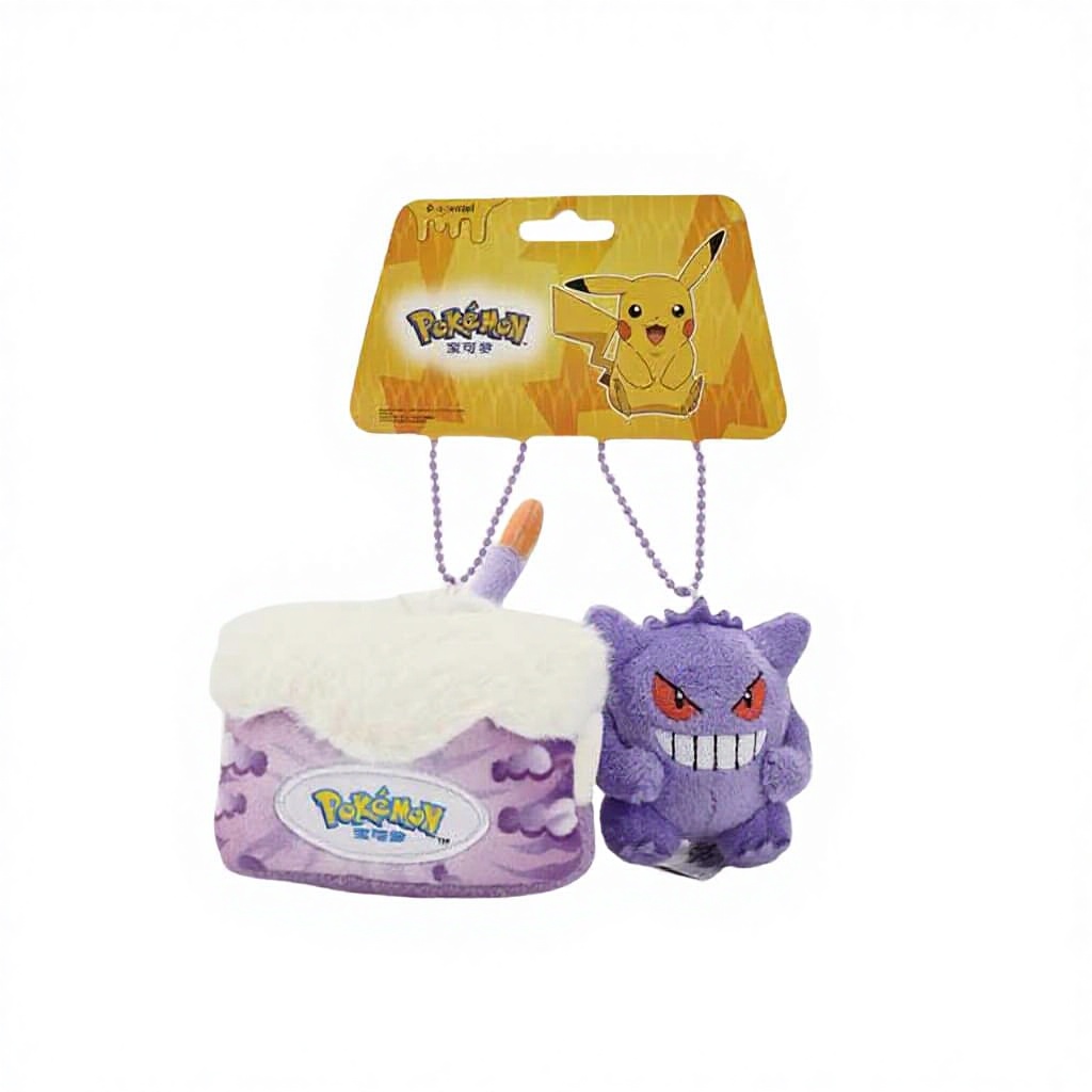 Pendentif ensemble de gâteau gengar de 6,5 cm