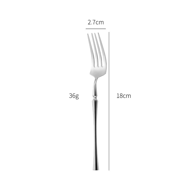fourchette à dessert en argent