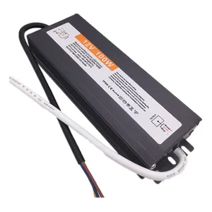 Ultra-dünne 12v 24vdc 8,3 eine 100W wasserdichte IP68 dünne 24 volt dc schalt 24 v power versorgung