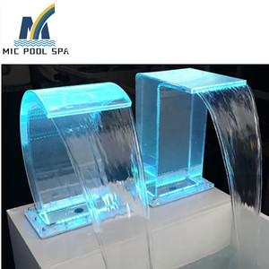 Acrilico colorato <span class=keywords><strong>piscina</strong></span> di acqua tenda cascate di giardinaggio all'aperto e al coperto - Product Image 6