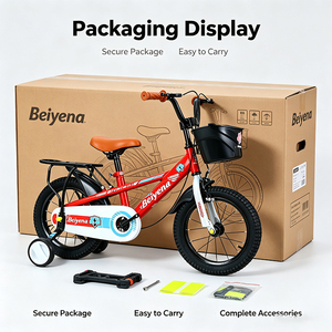 Vélos pour enfants de 3 à 8 ans, vélo à pédales 12 <span class=keywords><strong>pouces</strong></span>, <span class=keywords><strong>14</strong></span> <span class=keywords><strong>pouces</strong></span>, 16 <span class=keywords><strong>pouces</strong></span>, cadre en acier, roues d'apprentissage pour garçons et filles, vitesse unique, rouge - Product Image 4
