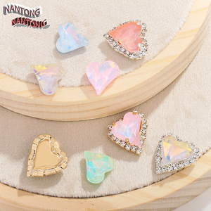 Nantong Rhinestones <b>Heart</b> Shape Flatback Rhinestone Crystal DIY Jewelry Accessories for Clothing Wedding Dress - Product Image 3