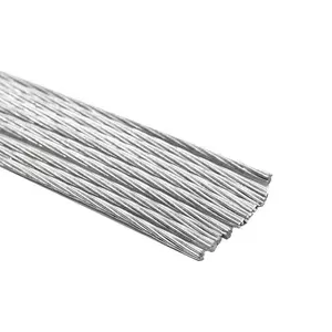 Cuerda de alambre de acero inoxidable 1 + 6 + 12 + 18 6x37 + FC 6x37 + IWRC Cuerda de alambre de acero