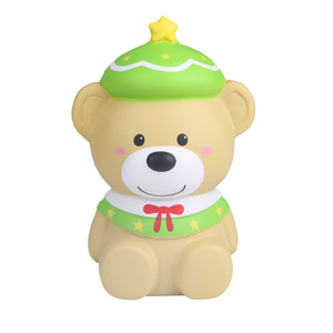 Cute Christmas Bear Soft <b>Squishy</b> Toy Plastic Promotional Gift With Logo Printing - Product Image 5