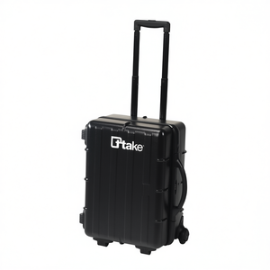 Valise à outils professionnelle antichoc en ABS avec roulettes et poignée pour le rangement et le transport - Product Image 2