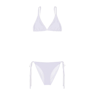 Set bikini bianco da donna Buonic taglia 40 42 44 46 Costume da bagno tre pezzi Beachwear - Product Image 1