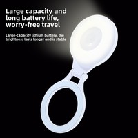 Anneau lumineux portable pour téléphone pour l'enregistrement vidéo, 4 modes réglables, lumière d'appoint rechargeable pour selfies, photographie, maquillage, vlogs