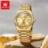 Montres pour hommes OLEVS 6736, montres mécaniques automatiques de luxe originales, calendrier hebdomadaire, étanches, lumineuses, pour homme