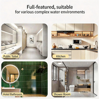 Panel de Pared SPC Impermeable, Revestimiento de Plástico Compuesto de Piedra, Tablero de PVC, Fácil Instalación para Baño, Ducha, Cocina, Decoración de Interiores