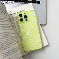 Coque de téléphone souple antichoc en TPU couleur unie haute clarté avec motif football 3D pour iPhone 17 16 15 14 13 12 11