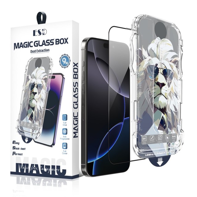 Sunglasses Lion Magic Glass Box 9H for iPhone 17 Pro Max Tempered Glass Anti Static Screen Protector for iPhone 17 Pro 17 Air 17