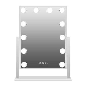 Thương mại điện tử thời trang thắp sáng mỹ phẩm led trang điểm Vanity gương với 12 Dimmable LED Bóng đèn máy tính để bàn gương trang điểm công cụ ODM + OEM - Product Image 4