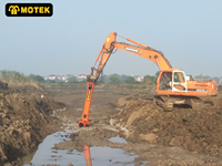 Nouvelles têtes de mélange MOTEK pour la rénovation des fondations routières et le mélange de chaux/ciment pour excavatrices de 20 à 45 tonnes, garantie 1 an