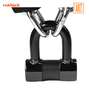 <span class=keywords><strong>Antivol</strong></span> de chaîne de vélo et de moto en acier renforcé de 120 cm de long avec cadenas en <span class=keywords><strong>U</strong></span> et 2 clés, fonction <span class=keywords><strong>antivol</strong></span> - Product Image 4