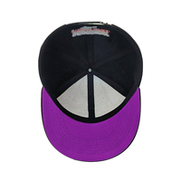Gorra Snapback Personalizada al por Mayor de 6 Paneles con Estructura, Bordada, de Tela de Algodón, Talla Ajustable