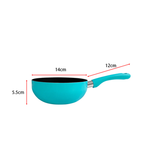 Nueva Sartén <span class=keywords><strong>Rosa</strong></span> y Azul para Cocina y Restaurante, Sartén Profunda para Huevos de Codorniz con Revestimiento Antiadherente y <span class=keywords><strong>Mango</strong></span> de Silicona - Product Image 5