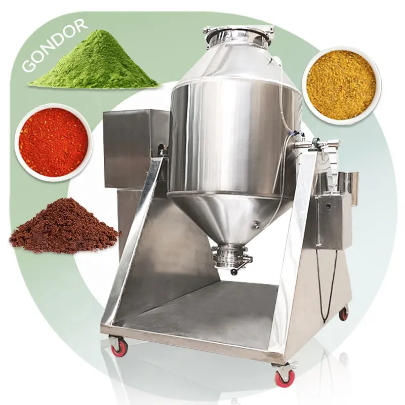 Varil kuru Mix davul salıncak döner Blender dikey W bel davul tipi yem pelet tozu mikser makinesi 20kg