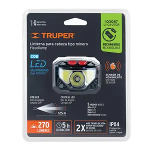 Linterna LED para Minero BOX 4 TRUPER 270 lm con Sensor Recargable - Product Image 4