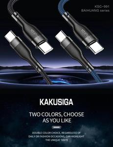 Kakusiga Nhà Máy Giá New Arrival Bện Cáp Type-C Để Loại C Thông Minh Nhanh Chóng Sạc Cáp Dữ Liệu Cho Điện Thoại Di Động - Product Image 4