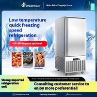 Gabinete de congelación comercial a baja temperatura-40 grados para albóndigas de pepino de mar, salmón y atún