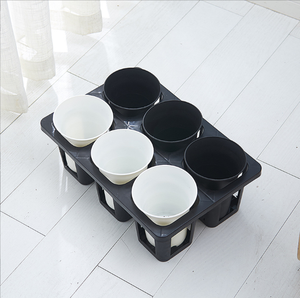 Pot de fleur en plastique de semis de taille différente 6 cellules <span class=keywords><strong>navette</strong></span> plateaux de transport pots de jardinière de pépinière transporteur de transport - Product Image 4