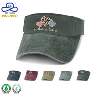 Gorras de Visera de Mezclilla Lavada Ajustables con Logotipo Bordado Personalizado de Primera Calidad para Deportes al Aire Libre Unisex