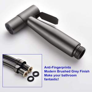 Матовый серый ванная комната туалет Ручной Биде опрыскиватель - Product Image 6