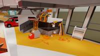 Jeu de construction sur le thème du chantier, maison de jeu de construction, équipement de terrain de jeu intérieur souple, jeu de rôle pour enfants