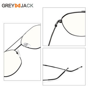 Nouvelles montures de lunettes en acier inoxydable pour femmes, verres transparents noirs, protection contre la lumière bleue, lunettes de lecture plano, à ressort - Product Image 4