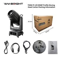 Projecteur de scène LED BSWF à double motif, étanche IP66, 700W, pour extérieur, avec CMY et CTO, pour concerts, DJ, discothèques et événements