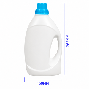 Bouteille en plastique HDPE de 1500 ml avec poignée pour détergent liquide et emballage de produits chimiques ménagers - Product Image 1